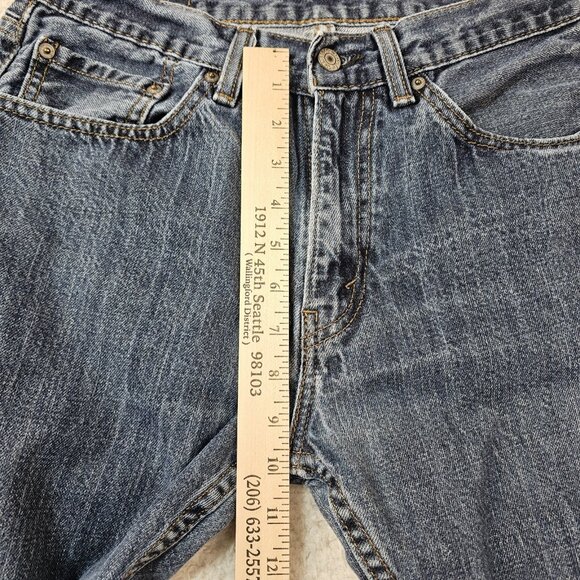 Levi's 505 Jeans Men's 32x30 Blue Denim Relaxed Fit Medium Wash Straight Leg - Picture 7 of 15
